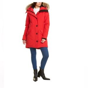 CANADA GOOSE Rossclair Parka real fur trim women's size S